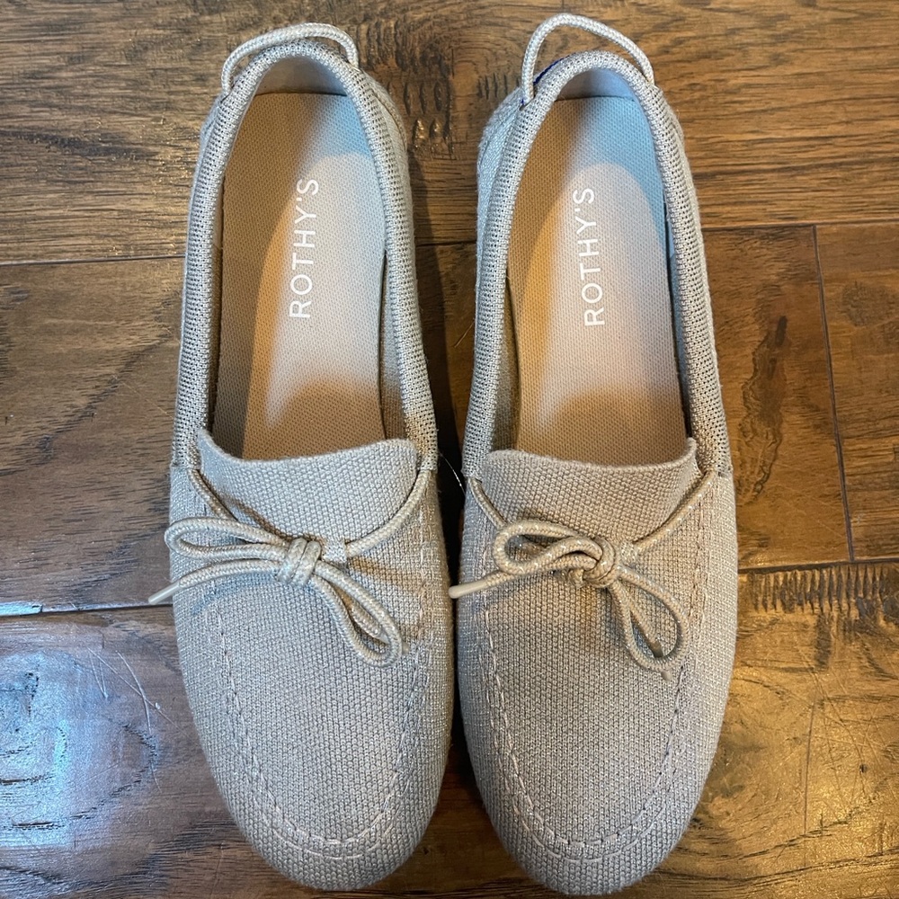 Rothy’s Boat Shoe Shimmery Sand - Picture 5 of 6
